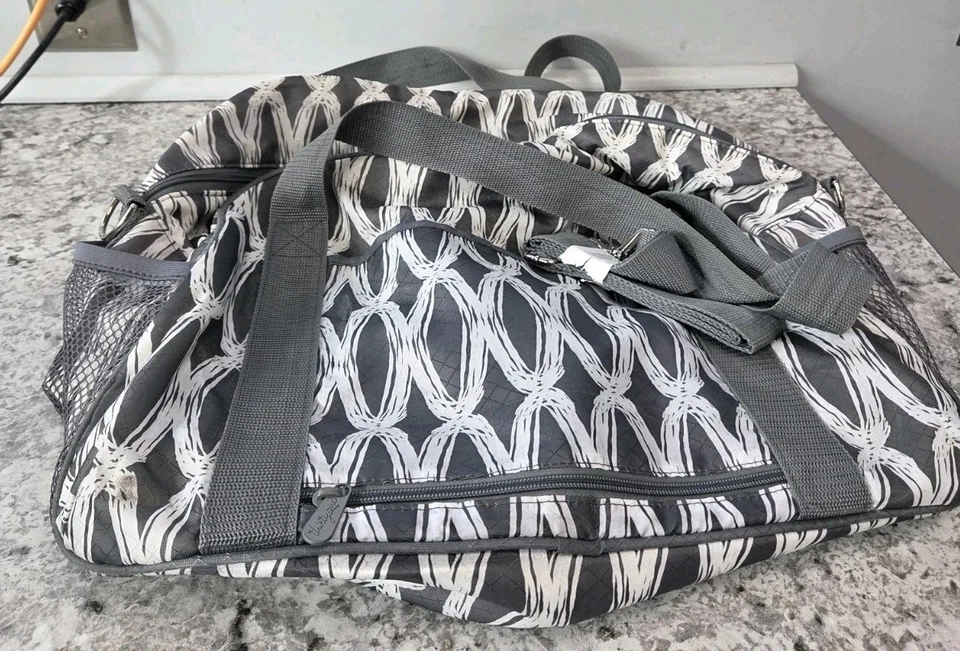 Bolsa de mano Thirty One 31 todo en equipaje gimnasio carbón eslabones lona de mano Foto 2 de 4