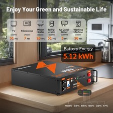 Server Rack LiFePO4 Battery 3U Size 48V 100AH With Bluetooth 100A BMS 15000Cycle