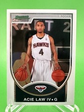 ACIE LAW IV 2007-08 Bowman Chrome ROOKIE #1214/2999 (#128) - NM/MT - Hawks