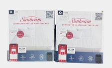 Sunbeam Polyester Wi-Fi Connected Mattress Pad, Electric Blanket White