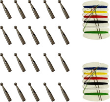 20 Pcs Metal Folding Umbrella Tips Replacement Parts Tail Beads Repair