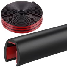 20 ft 1/4 Inch Rubber Edge Trim Self-Adhesive Flexible U Channel Edge Protect...