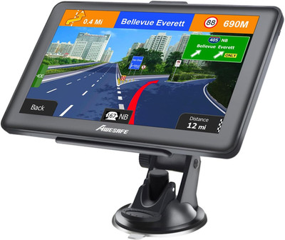 GPS Navigator for Car, Latest 2026 Map 7 Inch Touch Screen, Real Voice Spoken Tu