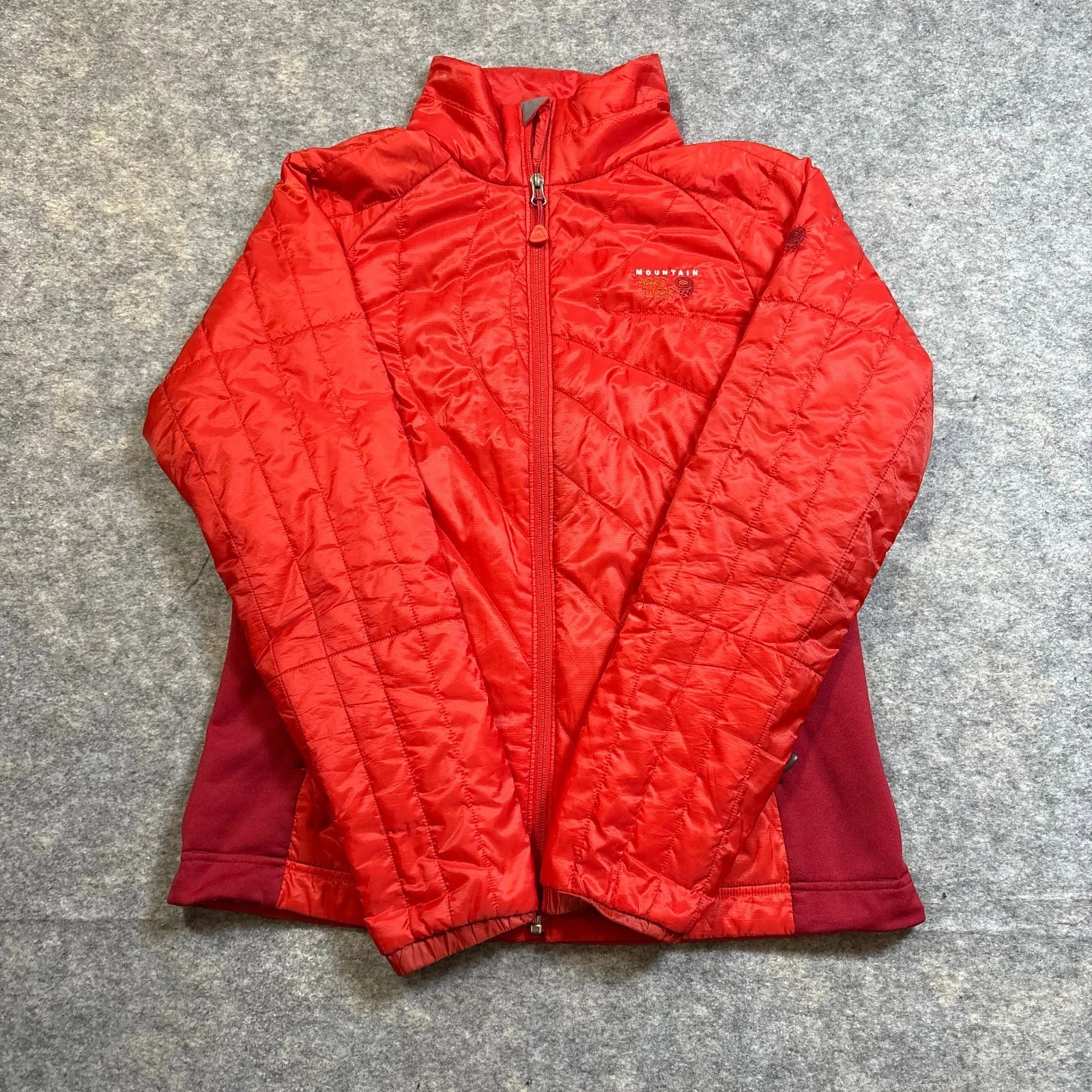 Mountain Hardwear Jacket Womens M Red Full Zip Lightweight Insulated Coat