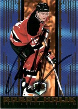1999-00 Autographed Pacific Paramount Ice Blue Bobby Holik New Jersey Devils