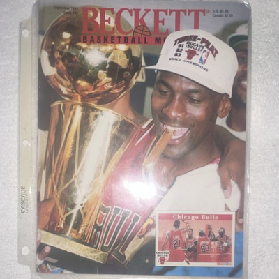 #ad Beckett Beckett Basketball Monthly Sept 1993 Issue #38 Chicago Bulls Cover $40.00