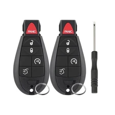 2 x 5 Button Car Remote Keys for Jeep Grand Cherokee 2008-2010 for Commander ...