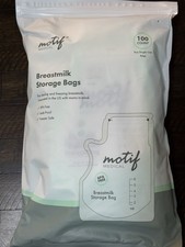 Motif Medical Breastmilk Storage Bags 100 Count - NEW