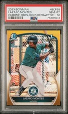 2023 Bowman Chrome 1st Bowman Lazaro Montes True Gold Refractor /50 - PSA 10 💎