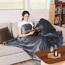 Electric Heated Blanket Full Size 50'' x 60'',Extra-Warm 50 60 Grey
