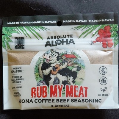 Absolute Aloha Rub My Meat Kona Coffee Beef Seasoning 2 oz (57 g) Hawaii