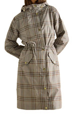 Joules Holkham Check Waterproof Packable Raincoat UK12 - BNWT RRP£75