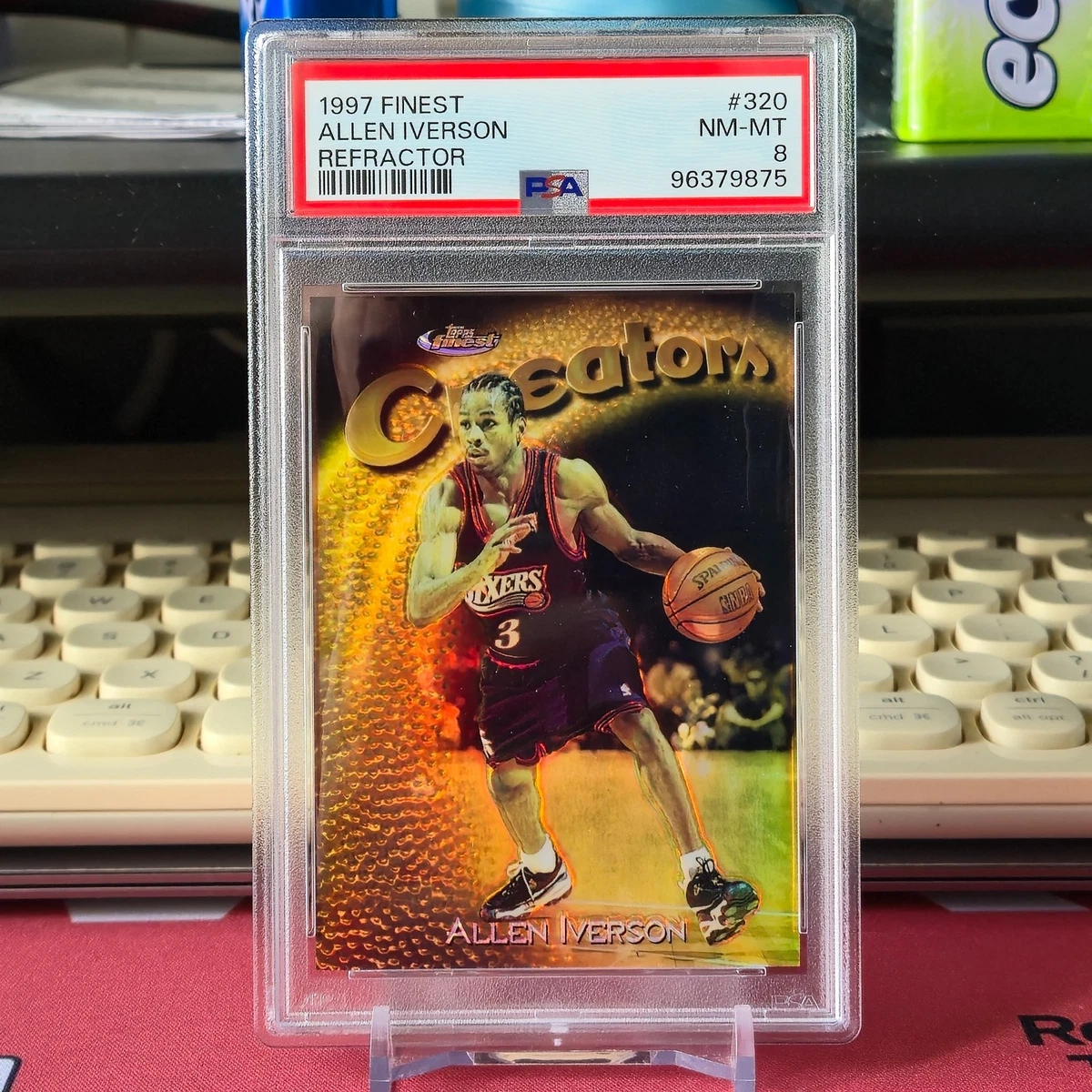 Allen Iverson Professional Sports Authenticator (PSA) Basketball