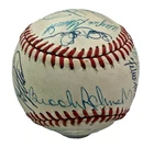Hall of Fame & Stars signed Baseball w 27 Autographs with Brooks Robinson Bonds