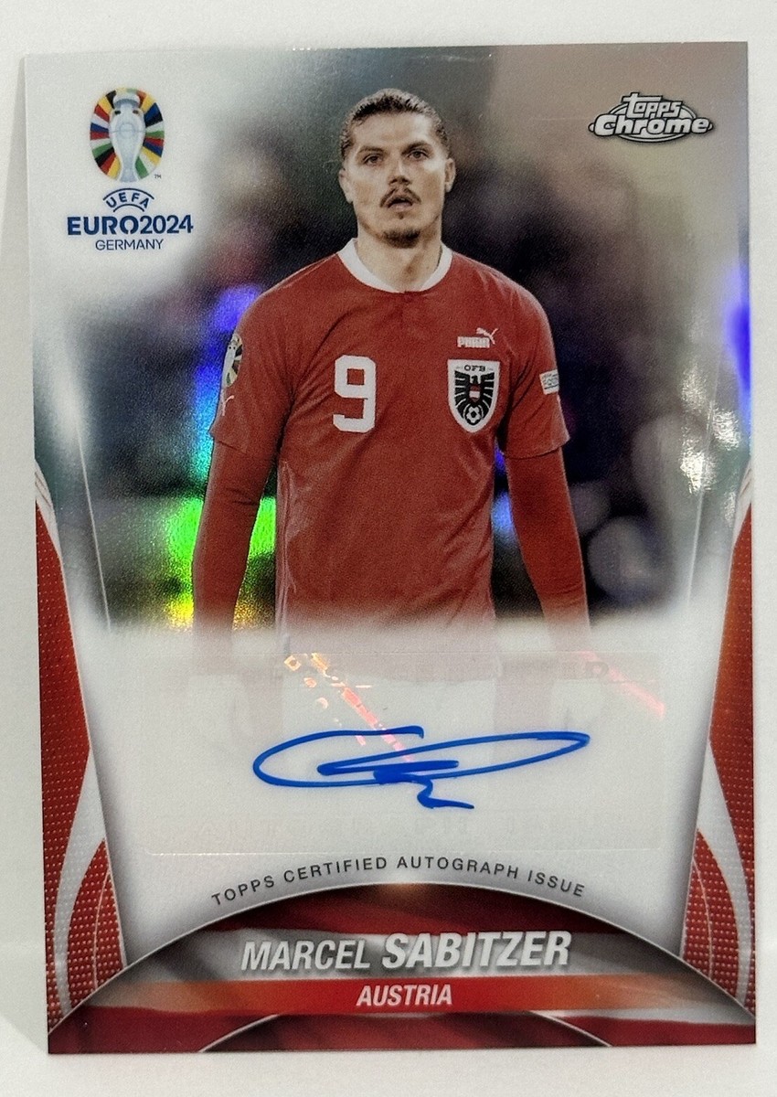 2024 Topps Chrome UEFA EURO Austria Marcel Sabitzer Auto Refractor