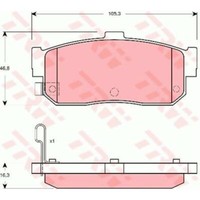 Trw BremsbeläGe GDB3274 BremsklöTze FüR Nissan Maxima/Maxima Qx V A33