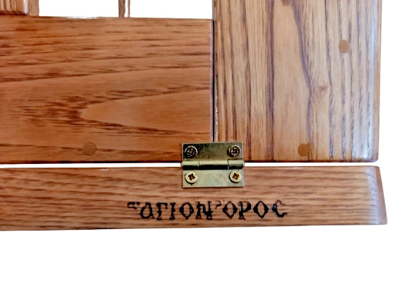 Handmade Natural Chestnut Wooden Lectern Tabletoppodium from Mount Athos Greece - Image 3 of 4