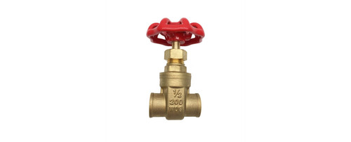 1 in. SWT x SWT Heavy Pattern Brass Gate Valve