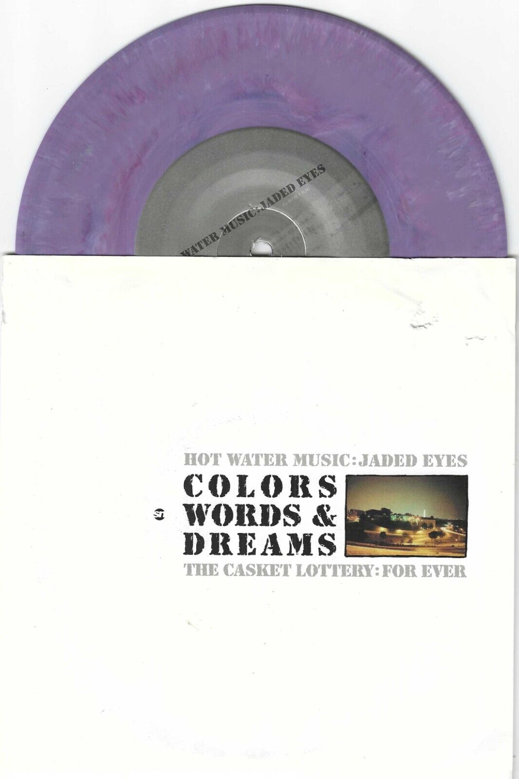 Hot Water Music/The Casket Lottery "Colors, Words & Dreams" 7" /705 Chuck Ragan