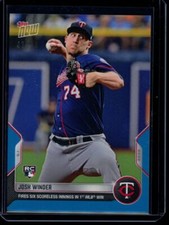 2022 Topps Now #116 Josh Winder RC Blue Parallel Card #d 42/49
