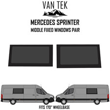2 x Mercedes Sprinter 170 MIDDLE Windows 2018...