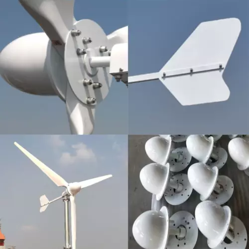 5000W 220V 380V Windkraftanlage 3Blatt Windrad Grid Windgenerator Komplettanlage - Bild 8 von 24