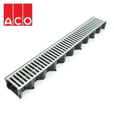 ACO HEXDRAIN HIGH STRENGTH DRAINAGE CHANNEL GALVANIZED STEEL GRATING 1000MM A15