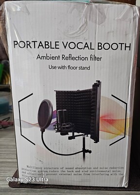 Portable Vocal Booth w/ Ambient Reflection Filter