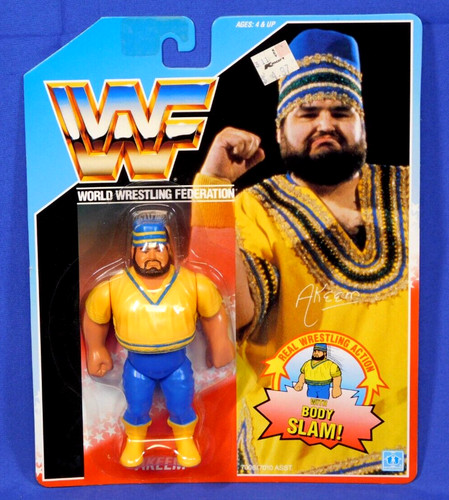 WWF HASBRO AKEEM SERIES 1 MOC VINTAGE 1990 WWE...