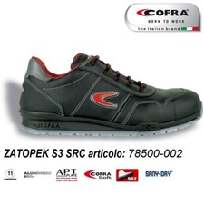 Scarpe antinfortunistiche Cofra ZATOPEK S3 SRC Scarpa lavoro pelle idrorepellent