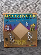 RARE INKADINKADO Halloween Rubber Stamp Collection Made In USA