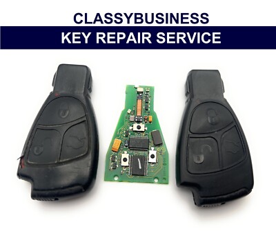 2 Tasten Gehäuse Mercedes Vito Sprinter A B C E S CLK CL SL Klasse Schlüsselanhänger Reparatur