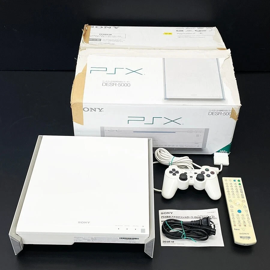 SONY ソニーPSX PS2 DESR-5000  ホワイトコントローラー付 SONY PSX Console DESR-5000 BOXED English Menu + Controller