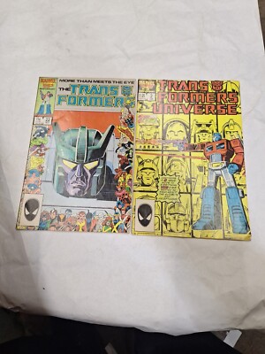 🔑TRANSFORMERS #1 & #22 25th ANNIVERSARY Marvel Comics 1st Autobot