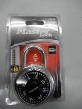 LOT OF 3 Master Lock Anti-Shim Combination Lock #1500D, 3/4" shackle