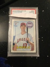 2018 topps heritage shohei ohtani gem mt 10