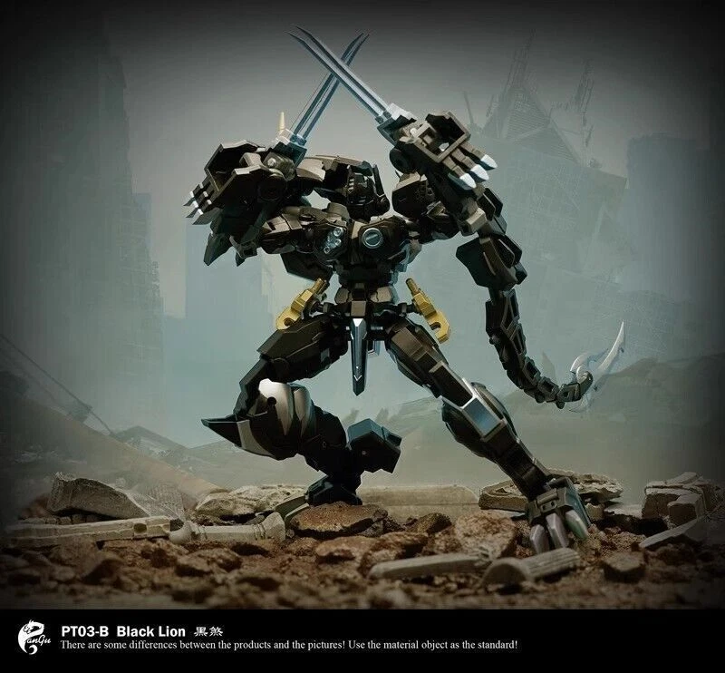 Pangu Toys PT-03B Lion Face Commander Lio Convoy Black Version Figure 15CM Gift - Image 4 of 4