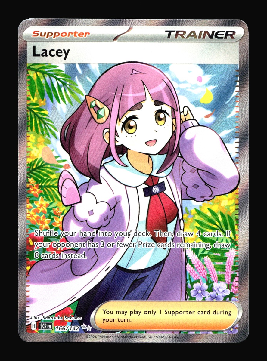 Lacey Stellar Crown SCR #166/142 Ultra Rare Pokemon Card R2-821 | eBay