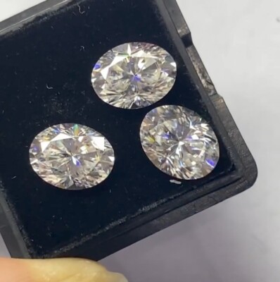 3 Ct Shape Oval Cut White Colour D Grade VVS1  For Gift
