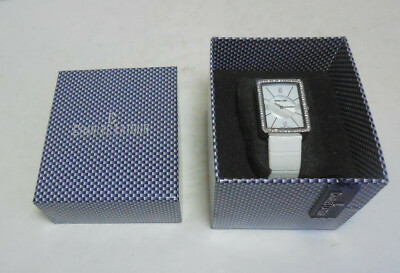 Charles Latour Womens Wrist Watch with White Leather New  display picture 3