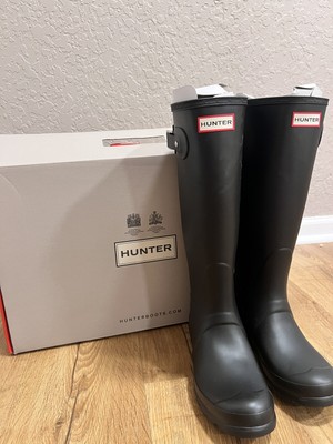 Hunter Women's Original Tall Matte Black Rain Boots - NEW w/ Box - SZ 7