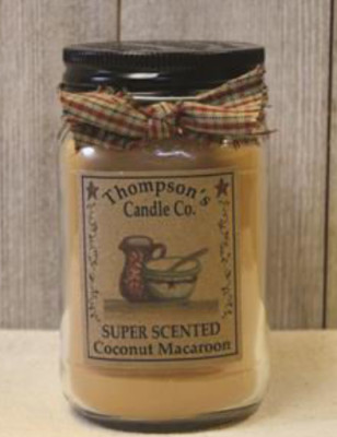 Thompson's Candle Co. - Coconut Macaroon Small Mason Jar Candle - COSM