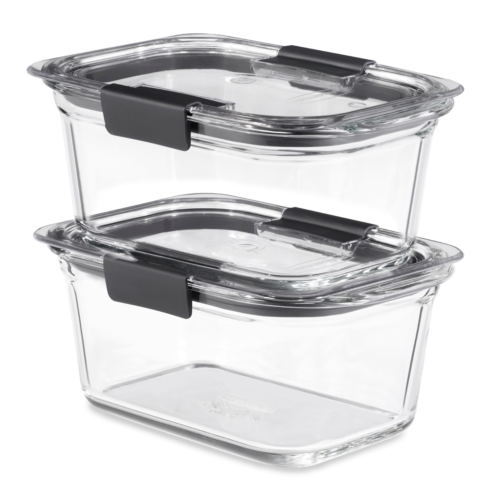 Brilliance Glass Food Storage Containers,2-Pack with Lids,and Leak Proof,4.7 Cup