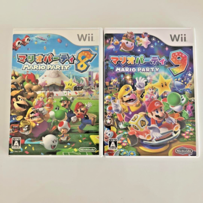 SYS20 Nintendo Wii Mario Party 8 & 9 2 Games SET Japan USED Ship