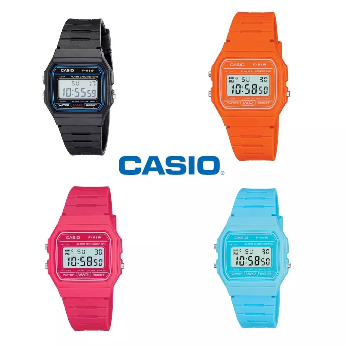 Casio F91W Classic Resin Strap Digital Waterproof Sport Watch - Casio 91W