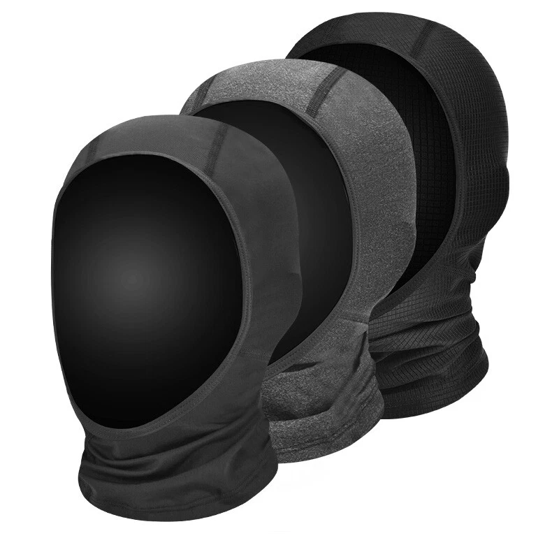 Máscara facial abierta cubierta bufanda seda hielo protección UV cuello polaina pasamontañas prendas para la cabeza Foto 2 de 4