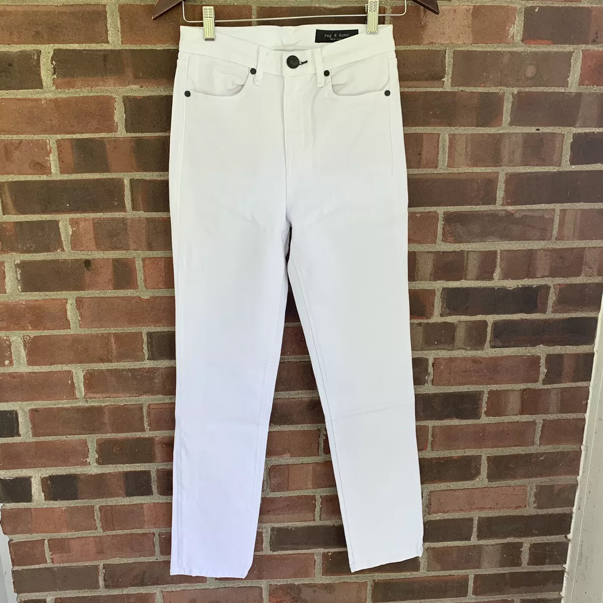 Rag Bone White Cigarette Jeans Women s Size 25 in NEW