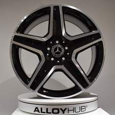 GENUINE MERCEDES ML/GLE W166 AMG 20" INCH BLACK/POLISHED SINGLE ALLOY WHEEL X1