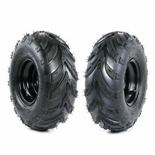 2 Pack 145/70-6 Tire Rim Wheel 3 Lug for ATV Quad Taotao Coolster 110cc 125cc