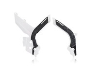 Acerbis X-Grip Rahmenprotektoren Schutz Weiß Schwarz FüR Ktm EXC-F 500 2020-2023